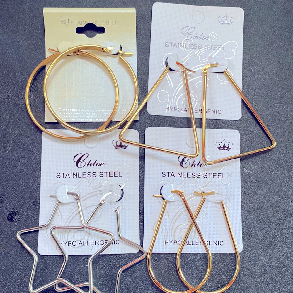 3 earring set (star was sold) earrings deal